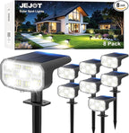 8-Pack Solar Spotlights, Waterproof Garden LED
