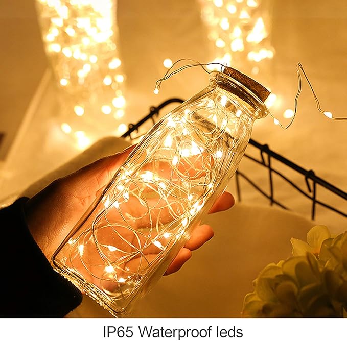 Outdoor String Lights, Warm White Waterproof LED