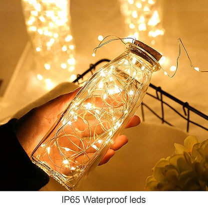 Outdoor String Lights, Warm White Waterproof LED