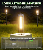 12-Pack Warm White Solar Path Lights, Outdoor Yard LED