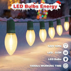 C9 Christmas Pathway Lights, 60ft 9 LED