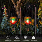 Hanging Solar Backyard Lanterns, Elegant Waterproof LED
