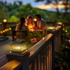 4-Pack Bright Solar Post Cap Lights for Fence, LED