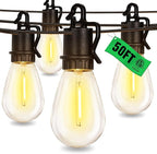 50ft Outdoor Edison String Lights, Weatherproof