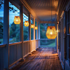 Solar Backyard Lanterns, Patio Hanging LED Decor
