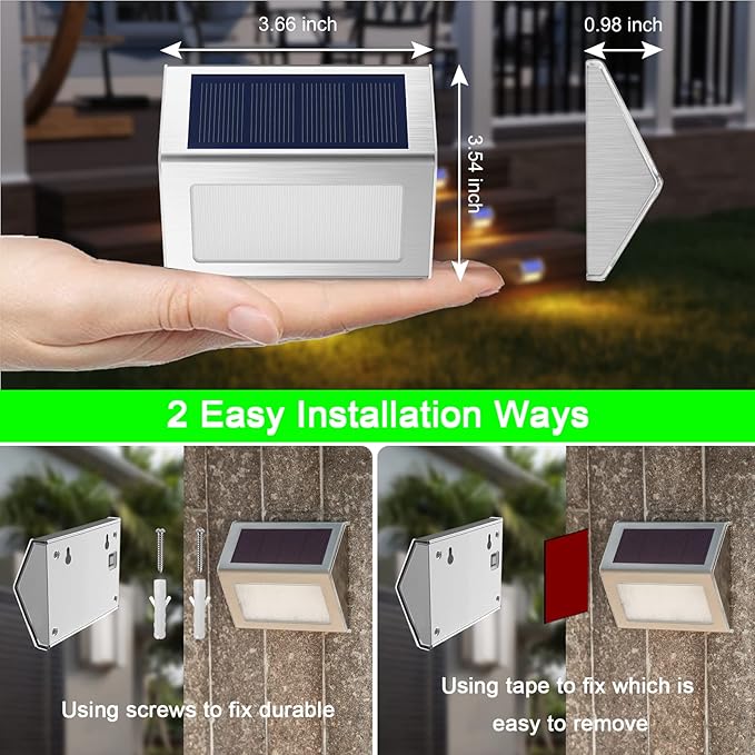 Solar Patio Lights 6-Pack, LED