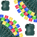 Christmas Porch String Lights 2-Pack, 33ft 100 LED Waterproof