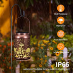 Turtle Solar Hanging Lanterns 2-Pack, Decorative Patio Decor