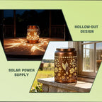 Solar Courtyard Lanterns, Garden Hanging LED Decor