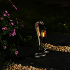 11.22" Solar Snake Garden Statue Light, Outdoor Decor