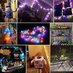 18ft Christmas LED String Lights, Waterproof Timer Lights