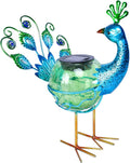 Peacock Solar Lanterns, Waterproof LED Garden Lights