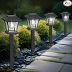 Solar Driveway Path Lights 2-Pack, Waterproof