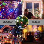 Battery Christmas Lights, 66ft Multicolor Remote & Timer