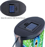 Solar Peacock Lanterns, Patio Hanging LED Decor