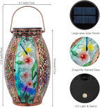 Charming Dragonfly Solar Lanterns for Patio, Waterproof LED