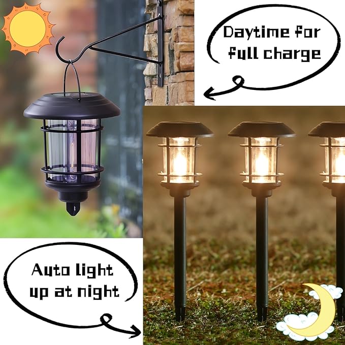 6-Pack Solar Landscape Lights for Yard