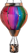 Backyard Solar Hanging Lanterns, Metal Backyard Decor