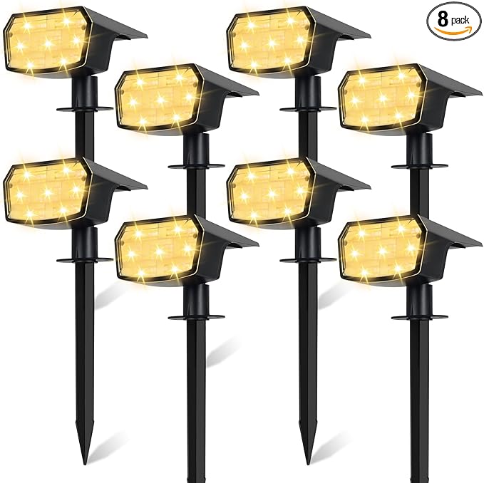 Solar Spotlights, Waterproof Garden LED
