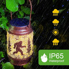 Solar Bigfoot Lanterns, Backyard Hanging LED Decor