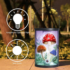 Mushroom Solar Lantern Set, Elegant Patio Lighting