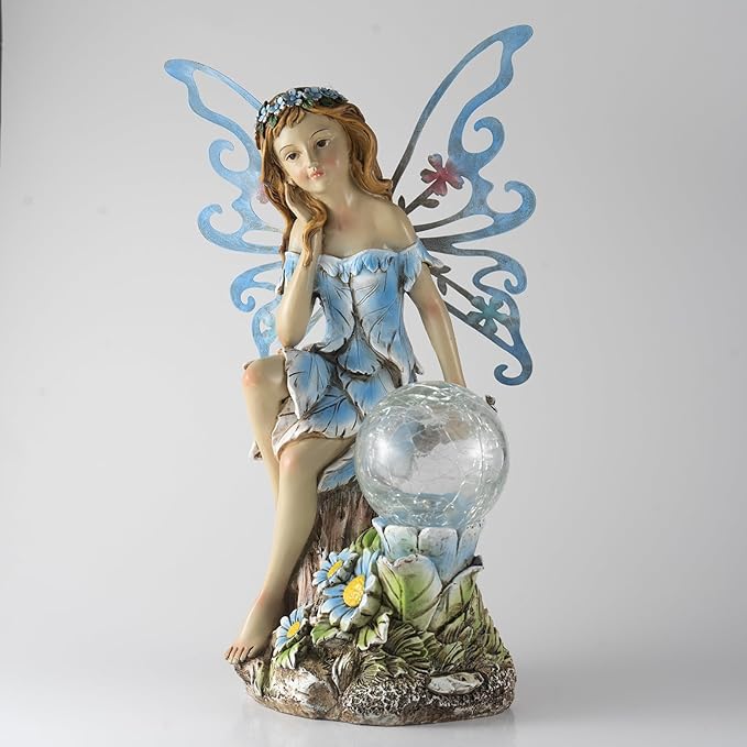 12.68" Garden Solar Lawn Figurine Light, Waterproof