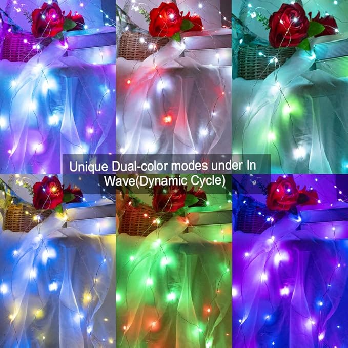 Christmas String Lights, 33ft Waterproof Twinkle Lights