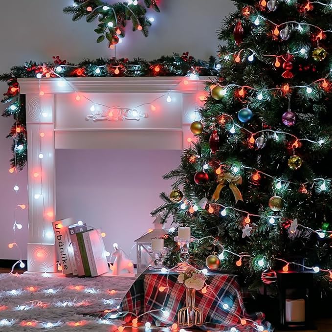 Christmas Yard String Lights, 100 LED Waterproof