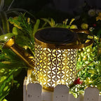 Backyard Solar Garden Lanterns, Metal Waterproof LED