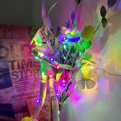 16ft Christmas LED String Lights, Waterproof Timer Lights