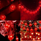 1ft Red Outdoor Edison String Lights, Weatherproof