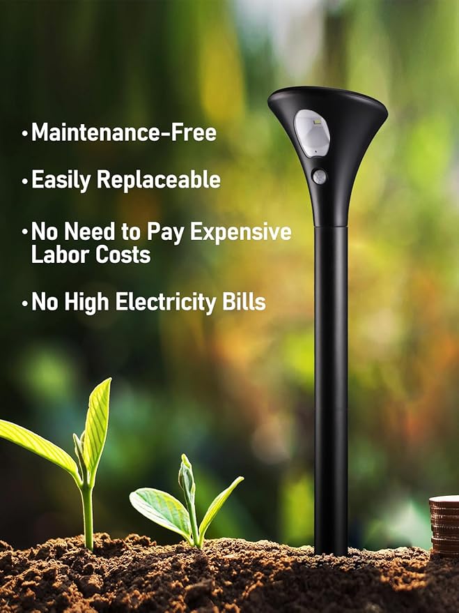 Pure White Solar Pathway Lights, Walkway LED