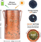Solar Dragonfly Lanterns 2-Pack, Backyard Hanging LED Decor