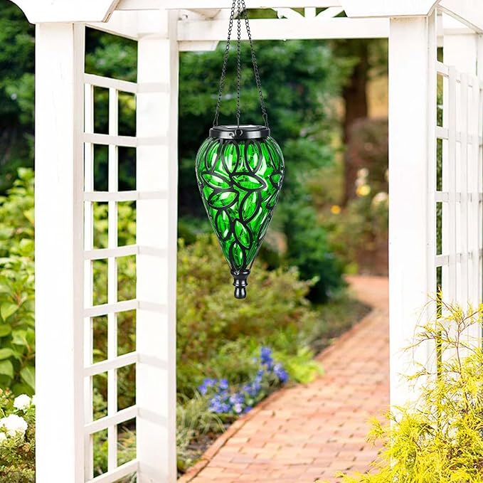 Solar Hanging Lanterns, Patio Hanging LED Decor