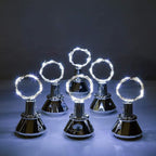 8-Pack LED Wine Bottle Fairy Lights, Solar Cork