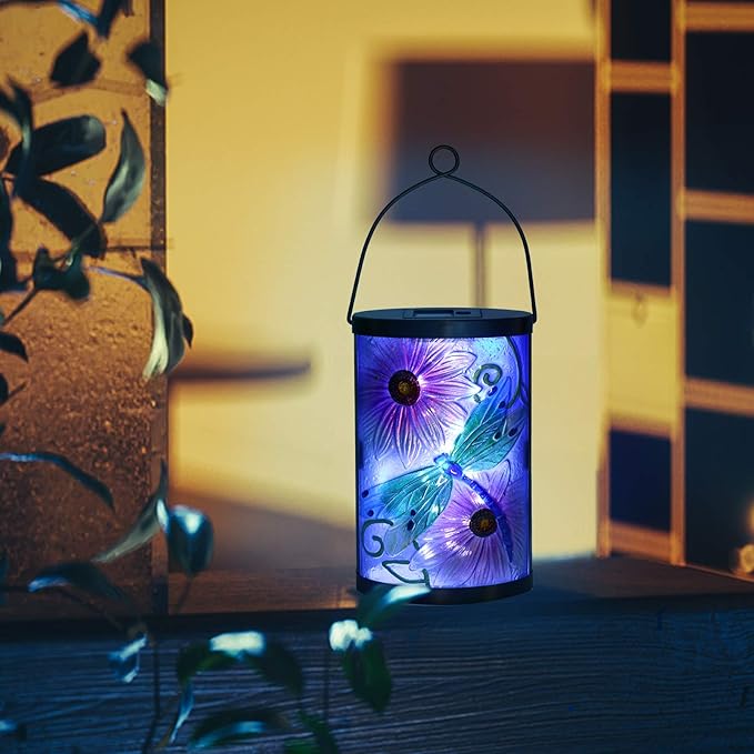 Dragonfly Solar Lanterns, Waterproof LED Patio Lights