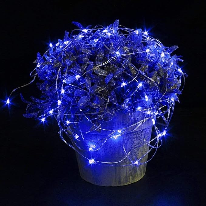 16-Pack 2ft Christmas LED String Lights, Waterproof Timer Lights