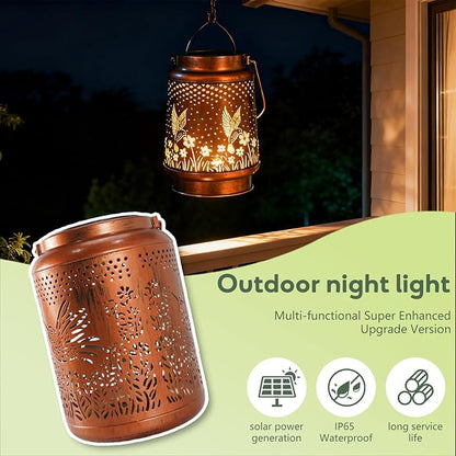 Christmas Gifts Lantern Outdoor Waterproof Decorations Garden Decor, Christmas Birthday Gifts for Women, Mom, Grandma Decorative Garden for Patio Yard Lawn Front Porch Gardening Gifts