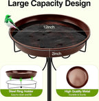 Classic Bird Bath & Feeder, Outdoor Metal