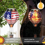 Garden Solar Hanging Lanterns, Metal Garden Decor