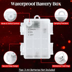 Christmas String Lights, 8ft 30 LED Waterproof Twinkle Lights