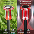 10-Pack Solar Pathway Lights, Waterproof LED Walkway Lights