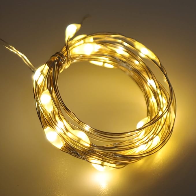 Solar Mason Jar Lid, 20 LED 6.6 Feet Waterproof Fairy Star Firefly Jar Cap String Lights Cap for Mason Jar Patio Garden Wedding Lantern