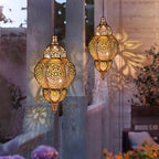 Moroccan Solar Lanterns, Waterproof LED Outdoor Lights