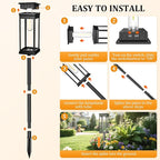 Solar Driveway Path Lights 8-Pack, IP65 Waterproof
