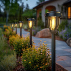 6-Pack Solar Pathway Lights, Waterproof LED Driveway Lights