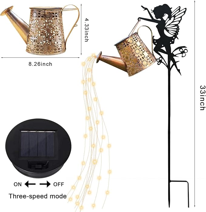 Gnome Solar Hanging Lanterns 2-Pack, Elegant Yard Decor