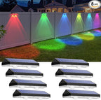 Modern Solar Stair Lights 8-Pack, LED
