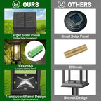 Warm White Solar Path Lights, Outdoor Walkway LED
