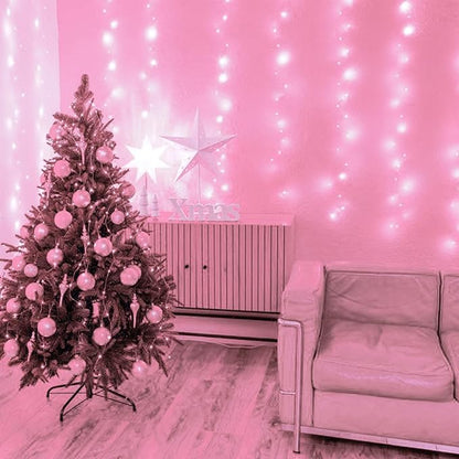 4-Pack 80ft Christmas LED String Lights, Waterproof Timer Lights